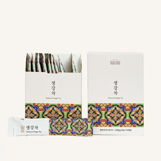 담꽃 국내산 생강착즙 생강차 스틱형 25g x 10봉